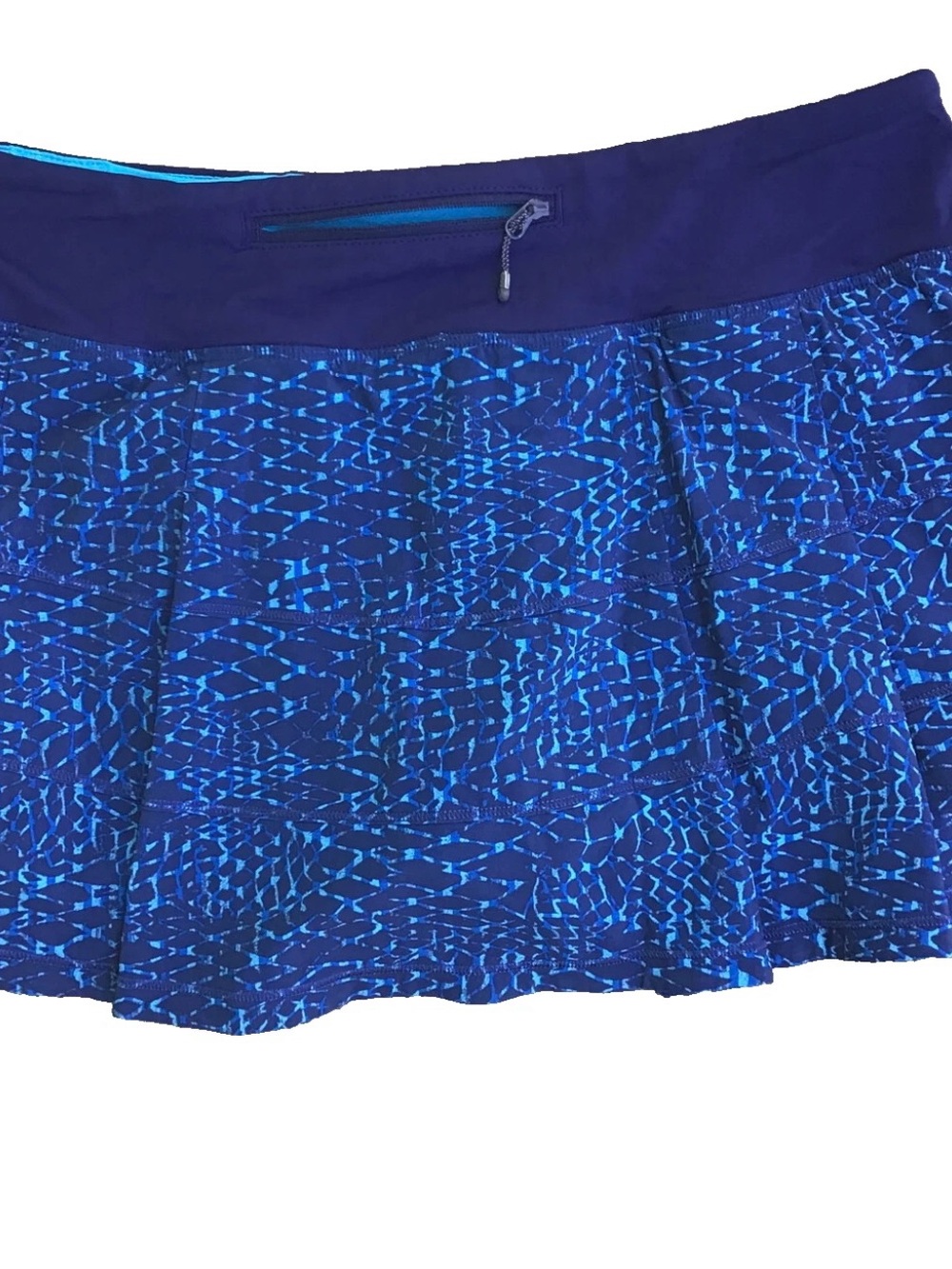 lululemon athletica Blue Patterned Athletic Skirt - 8